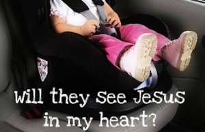 car seat jesus in my heart